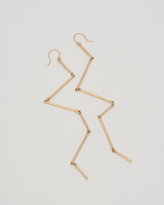 cast line earrings