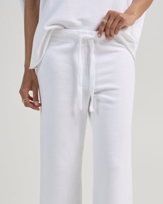 cropped wide leg sweatpant