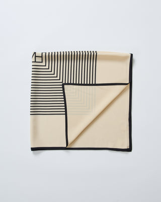 centered monogram silk scarf