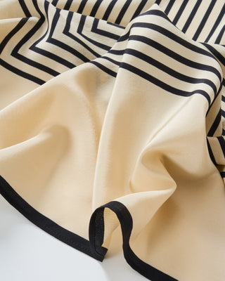 centered monogram silk scarf