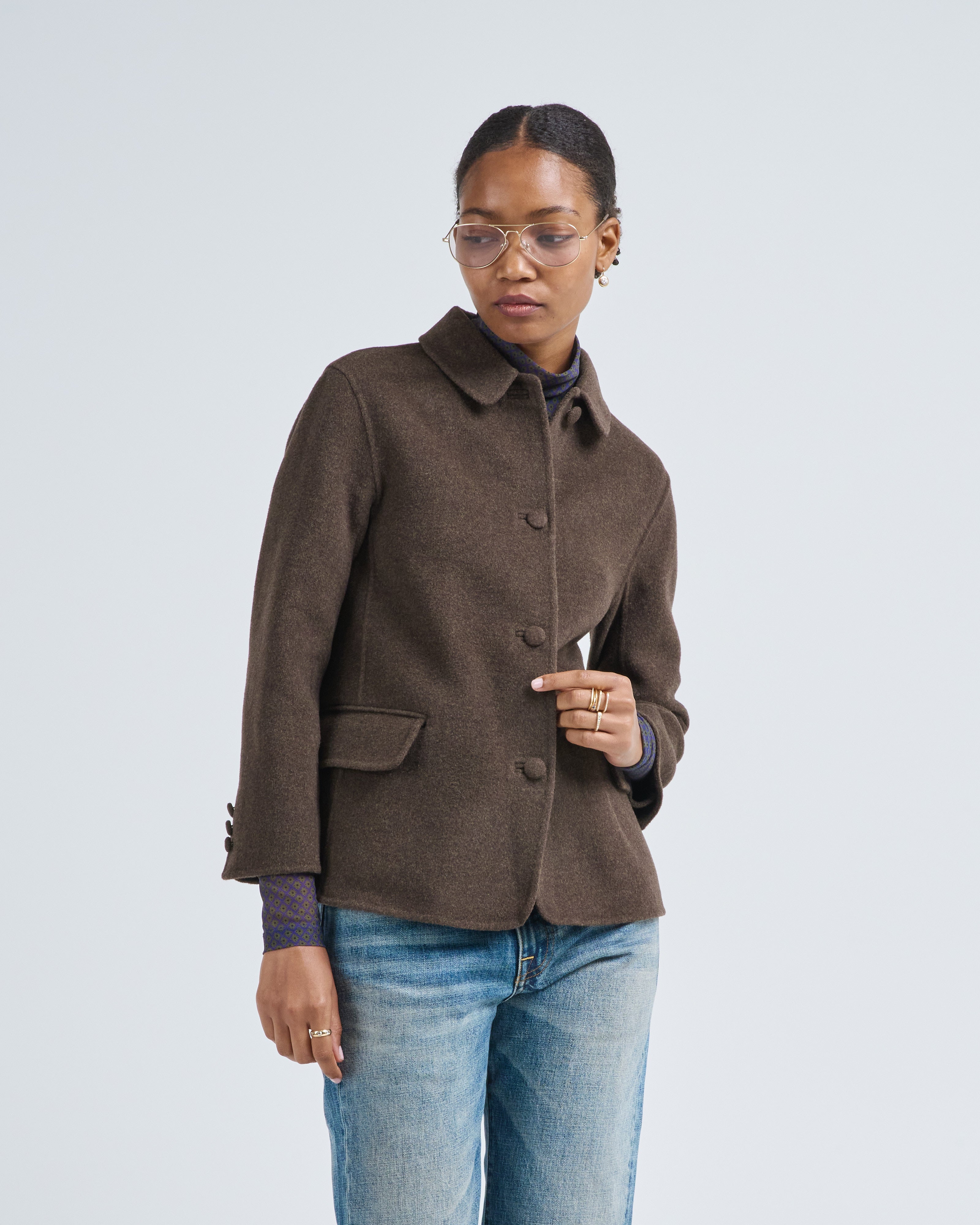 Rachel Comey Chaplin Blazer Brown Melange