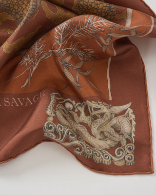 chasing the pearl silk twill square scarf