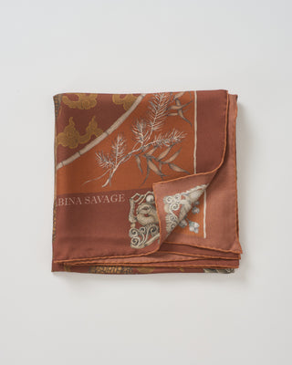 chasing the pearl silk twill square scarf