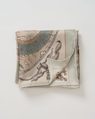 chasing the pearl silk twill square scarf