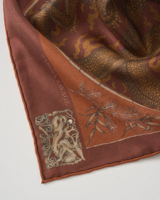 chasing the pearl small silk twill square scarf