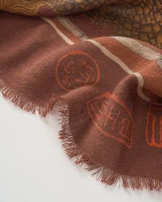 chasing the pearl wool/silk square scarf