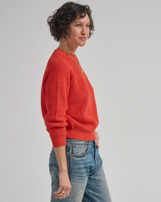 chelsea solid cotton sweater