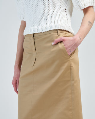 chino maxi skirt