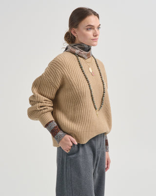 chunky poet sleeves sweater