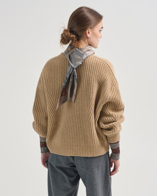 chunky poet sleeves sweater