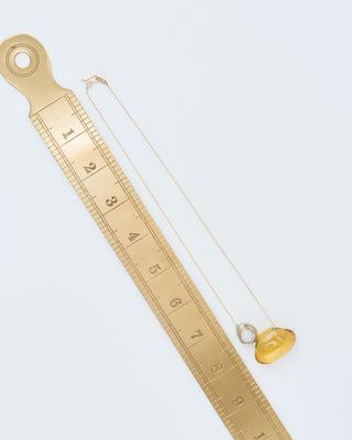 citrine tapiz bead and pearl necklace