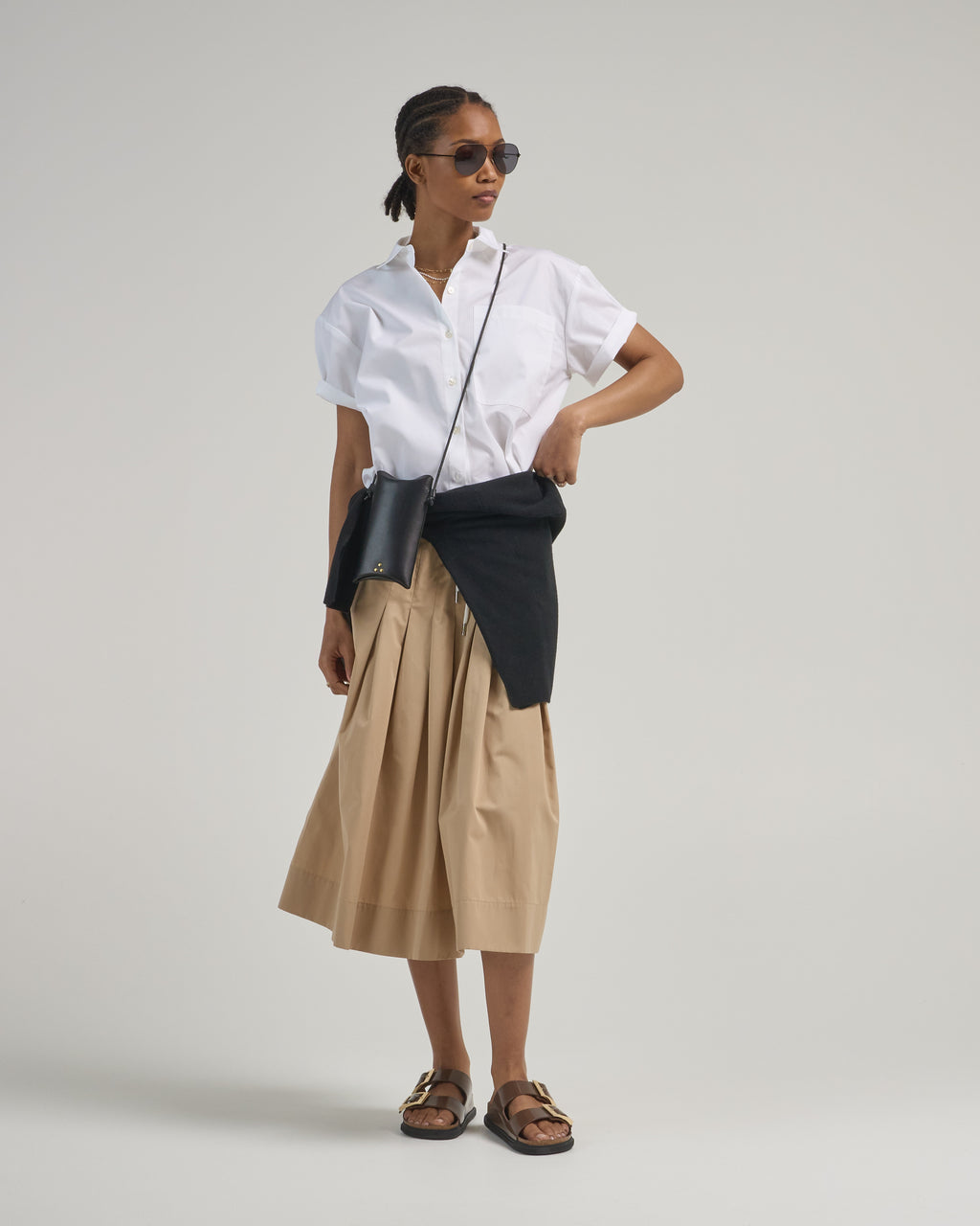 Arlo Mott Clark Split Back Top White – scarpa