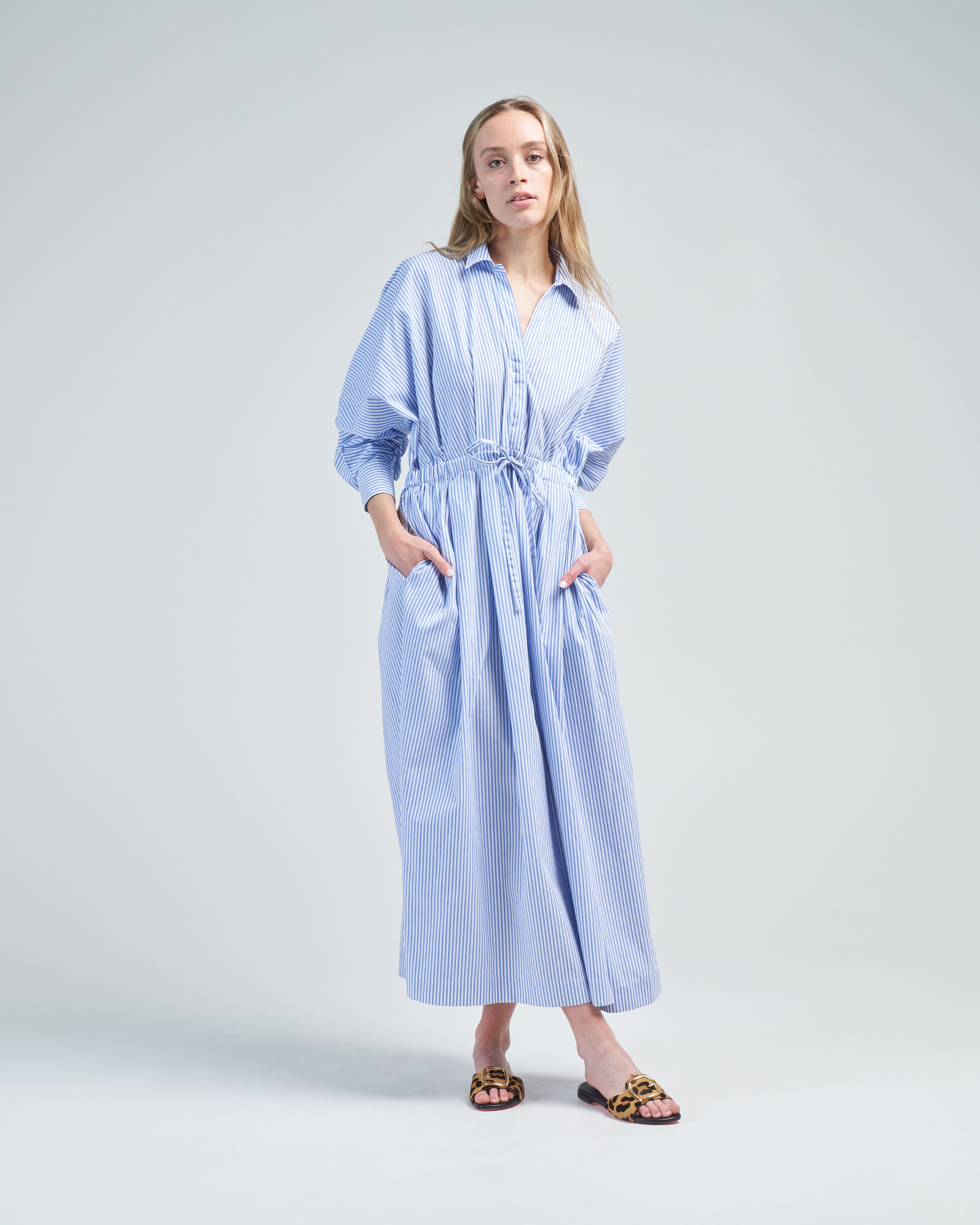 mara hoffman shirt dress Mara Hoffman Small Multicolor Abstract Print Shirt Dress Long Button Sleeve