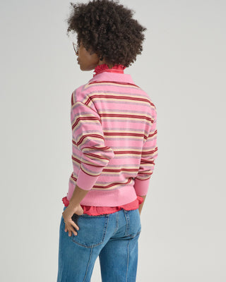 collegiate stripe polo