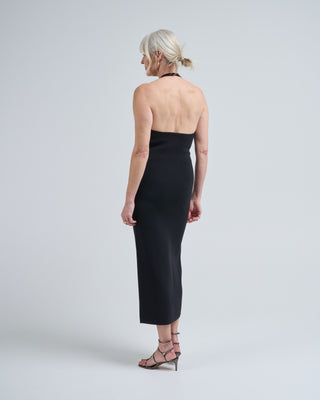 knit halter dress Eve Knit Halter Maxi Dress