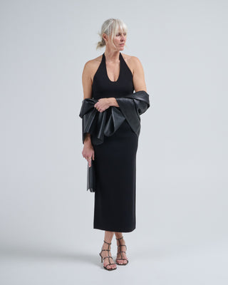 compact knit halter dress compact knit halter dress