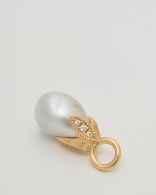 coronet white pearl pendant