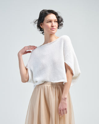 cotton blend knit top