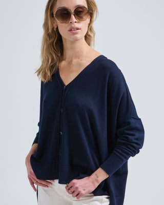 cotton pointelle cardigan