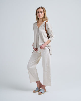 cotton pointelle cardigan