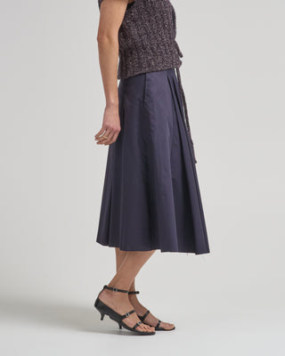 cotton skirt with pleats