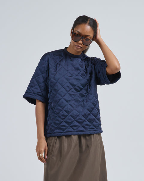 Tibi Cozy Quilting Anorak T Navy