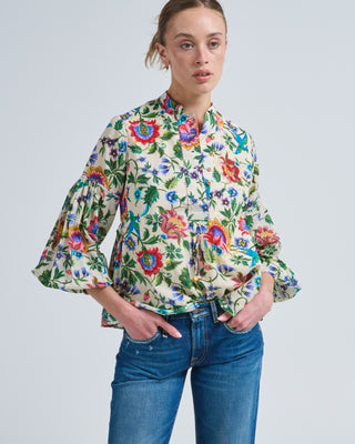 cream floral top