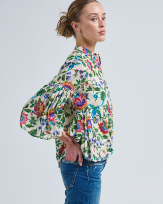 cream floral top
