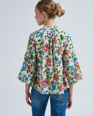 cream floral top