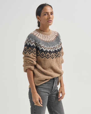 crewneck fairisle sweater