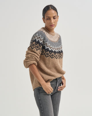 crewneck fairisle sweater