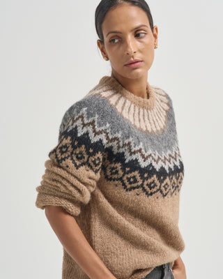 crewneck fairisle sweater