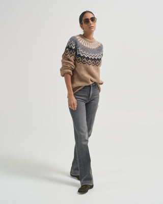 crewneck fairisle sweater