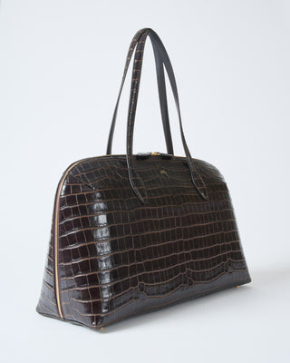 croco-embossed day tote