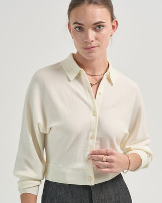 cropped dolman cardigan