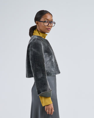 cropped lacon jacket