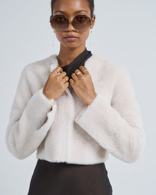 cropped lacon jacket