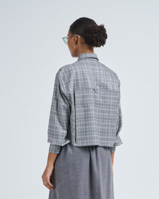 cropped oversized shirt