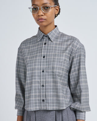 cropped oversized shirt