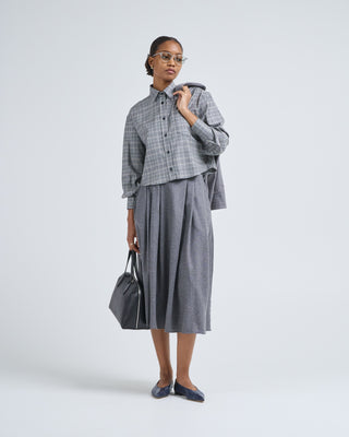 cropped oversized shirt