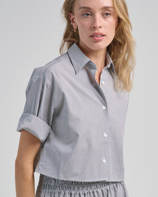 cropped short sleeve shirt