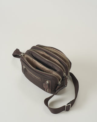 crossbody trio in recycled padded satin