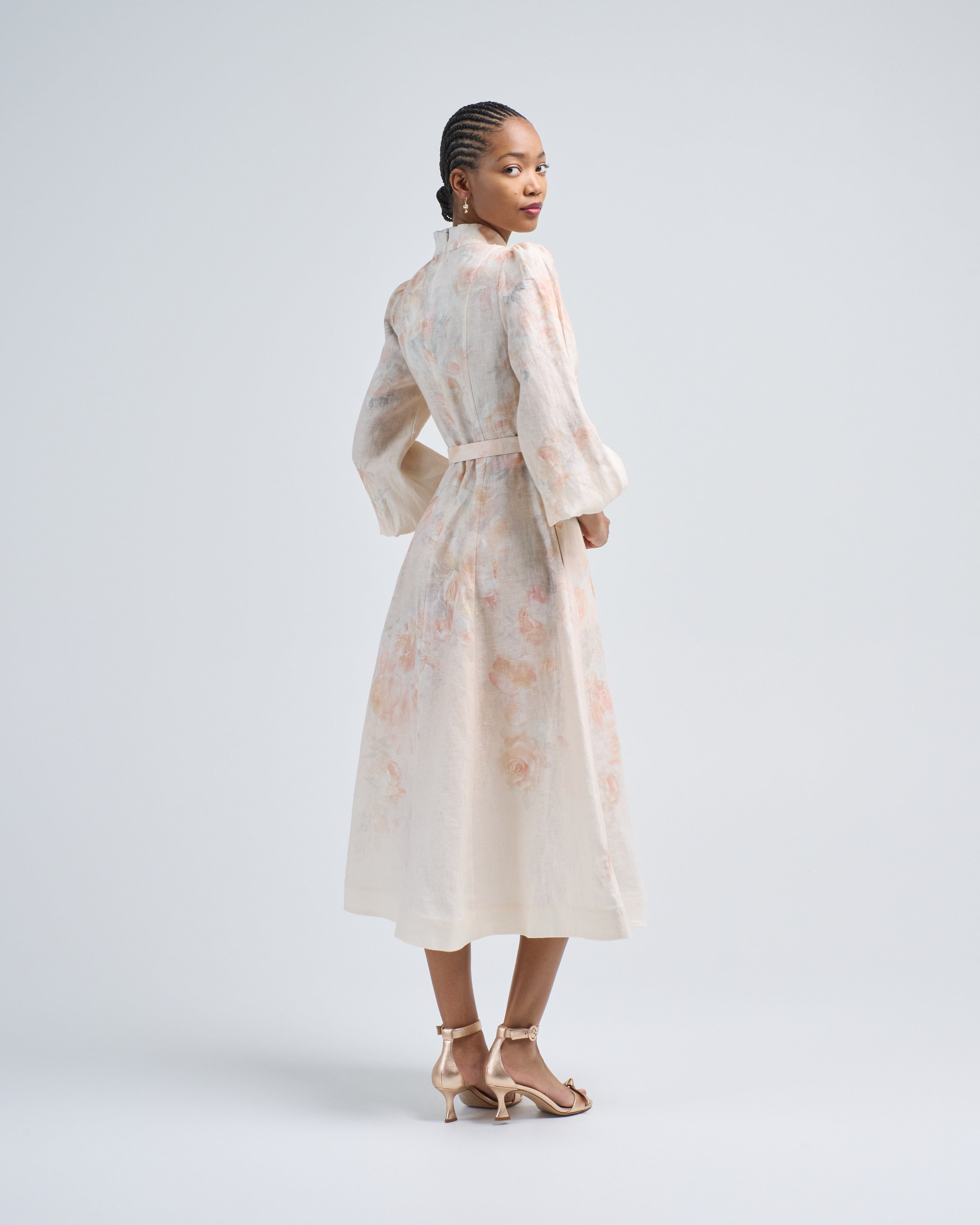 Zimmermann Crush Buttoned Midi Dress Ciara Floral Zimmermann Crush Buttoned Midi Dress Ciara Floral