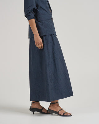 crushed cotton plain weave pants
