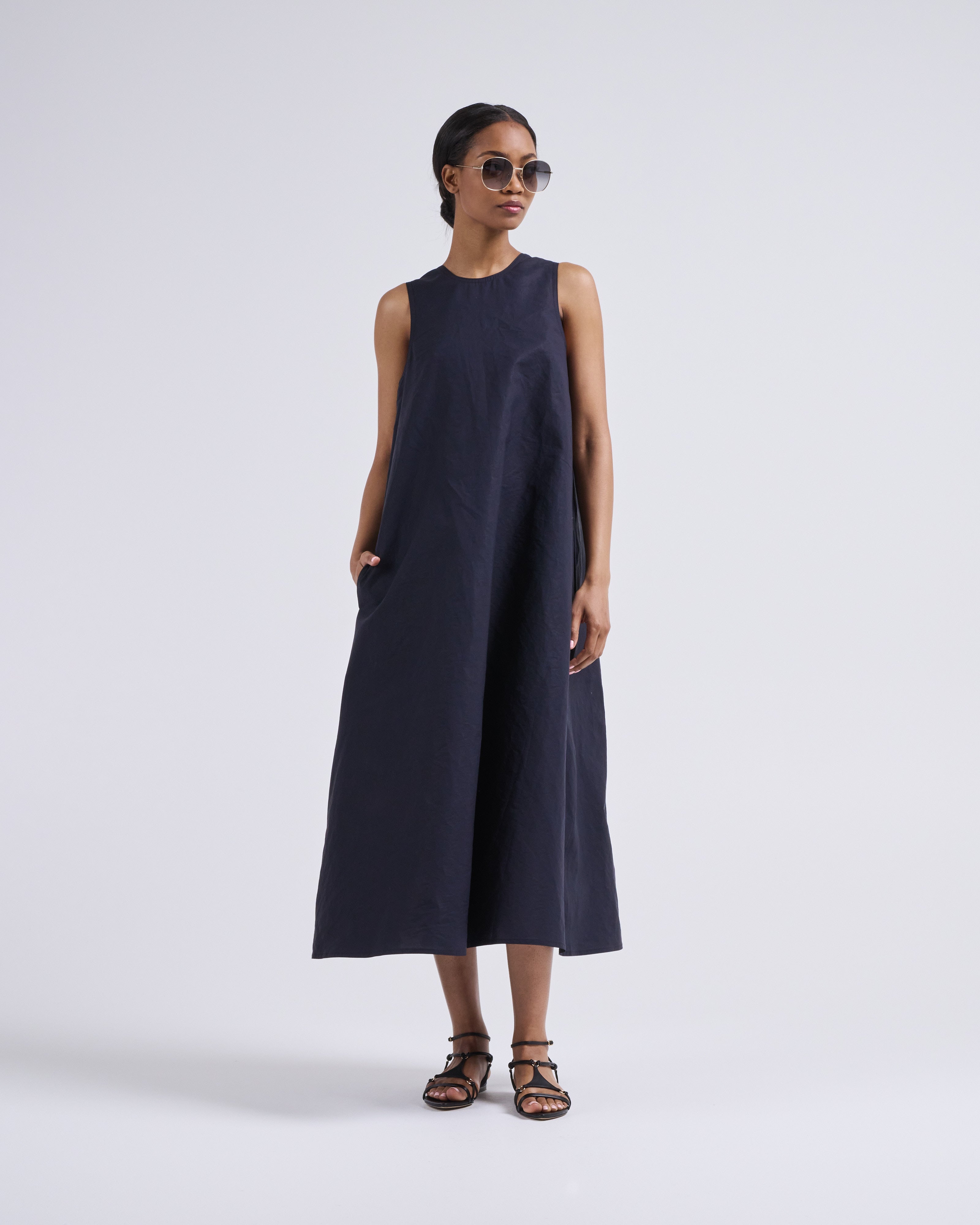 Sofie Dhoore Dao Trapeze Dress Midnight Sofie Dhoore Dao Trapeze Dress Midnight
