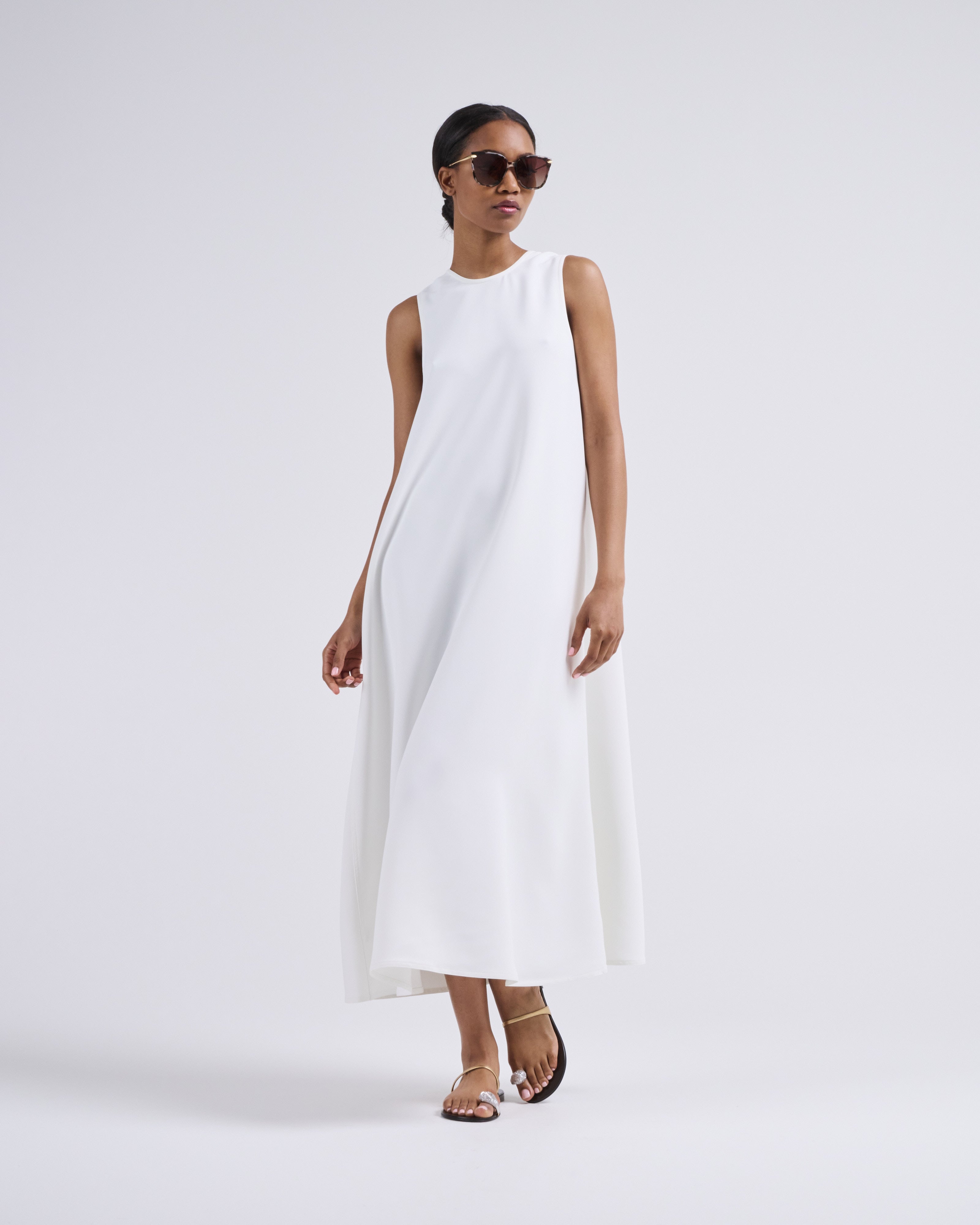 Sofie Dhoore Dao Trapeze Dress Off White Sofie Dhoore Dao Trapeze Dress Off White