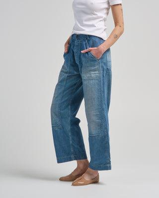 denim double knee painter pants