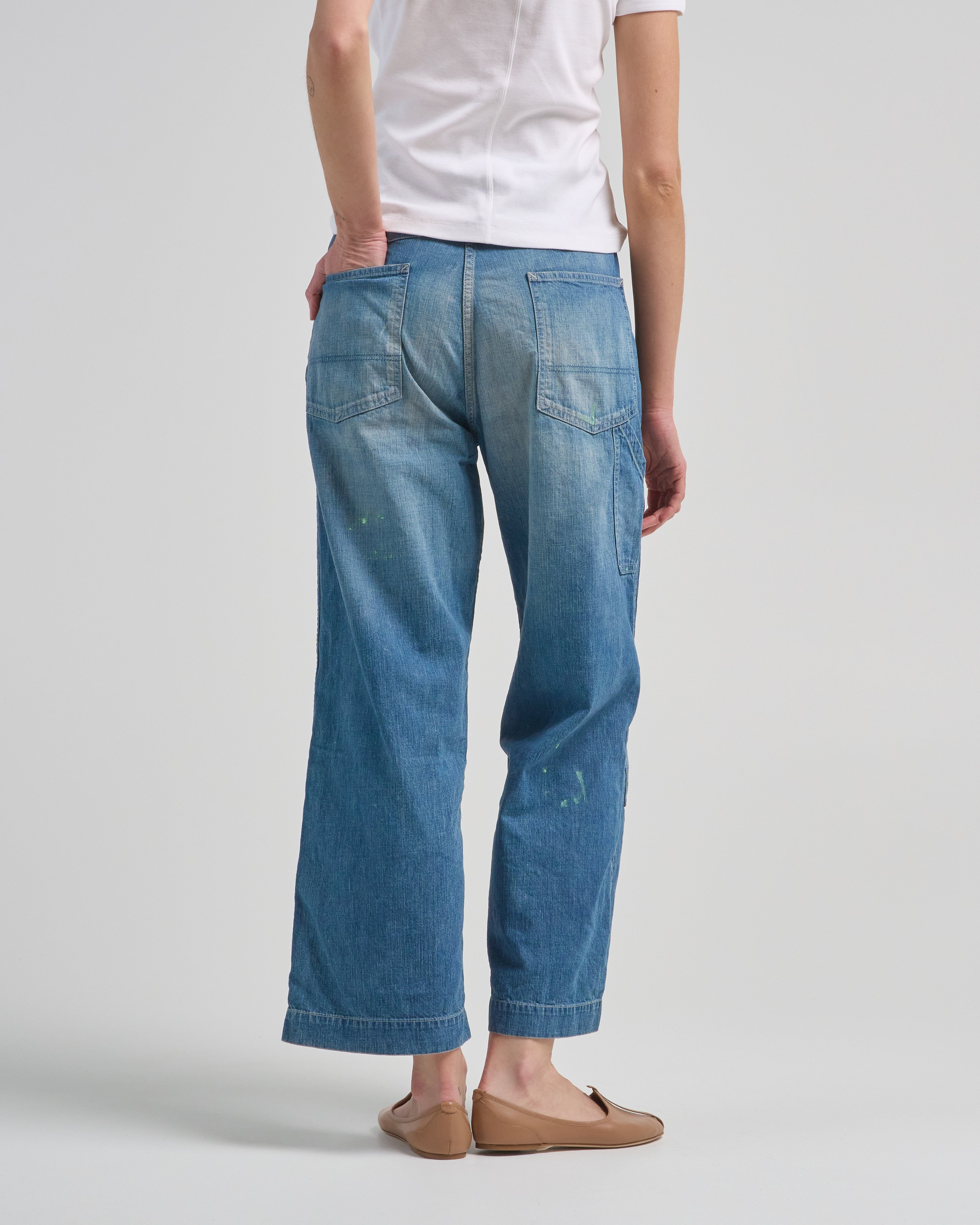 Chimala Denim Double Knee Painter Pants Splushed Medium