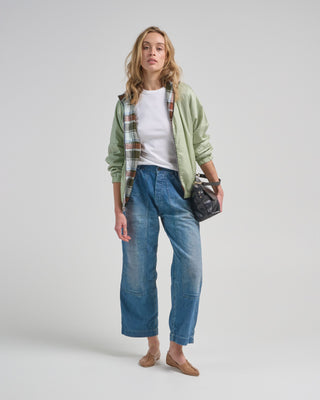 denim double knee painter pants