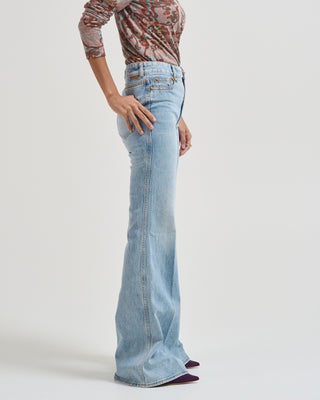 denim slim flare jean